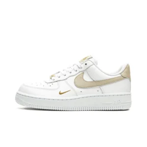 WMNS AIR FORCE 1 LOW ESSENTIAL "Toe Swoosh - White / Rattan"