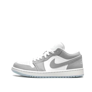 WMNS AIR JORDAN 1 LOW "White / Wolf Grey"