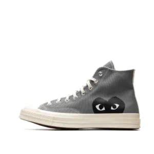 CONVERSE CHUCK 70 HI "CDG Play - Steel Gray"