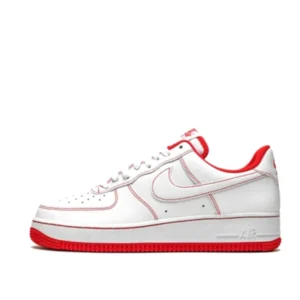 NIKE AIR FORCE 1 LOW '07 "Contrast Stitch - White University Red"